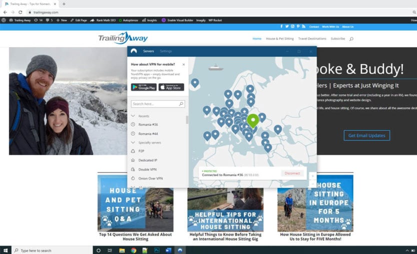 NordVPN screenshot