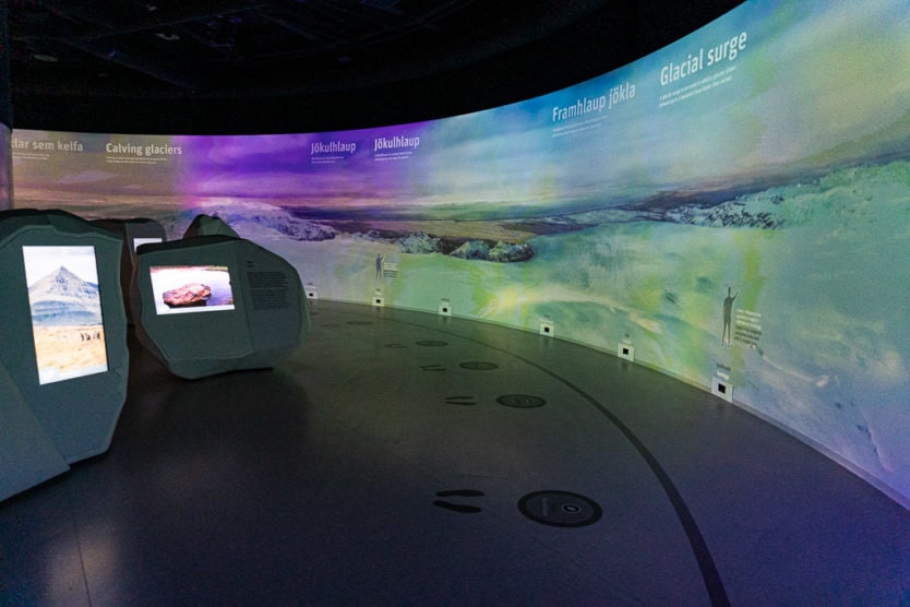 Interactive Glacier exhibition in the perlan museum