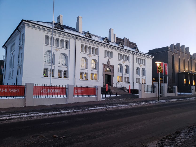 outside of the reykjavik culture house building