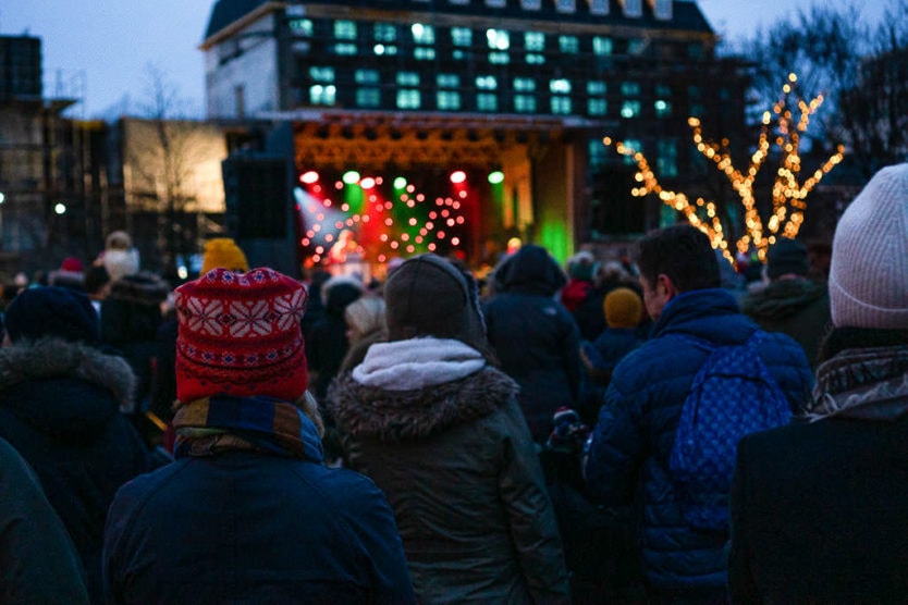 reykjavik christmas markets tree lighting event