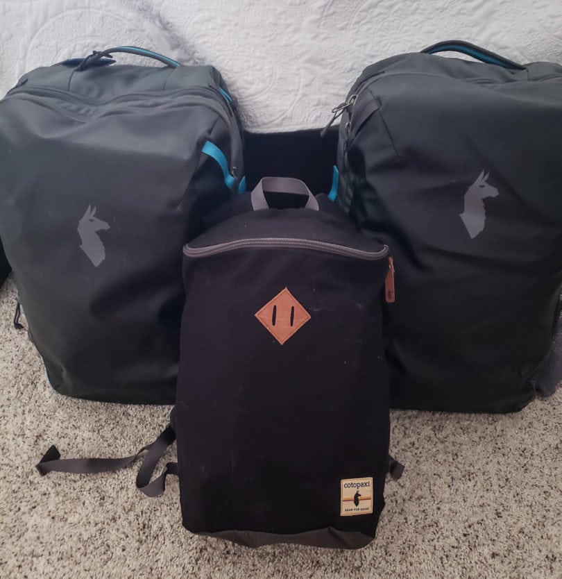cotopaxi allpa 35l bags and other carry-on bags