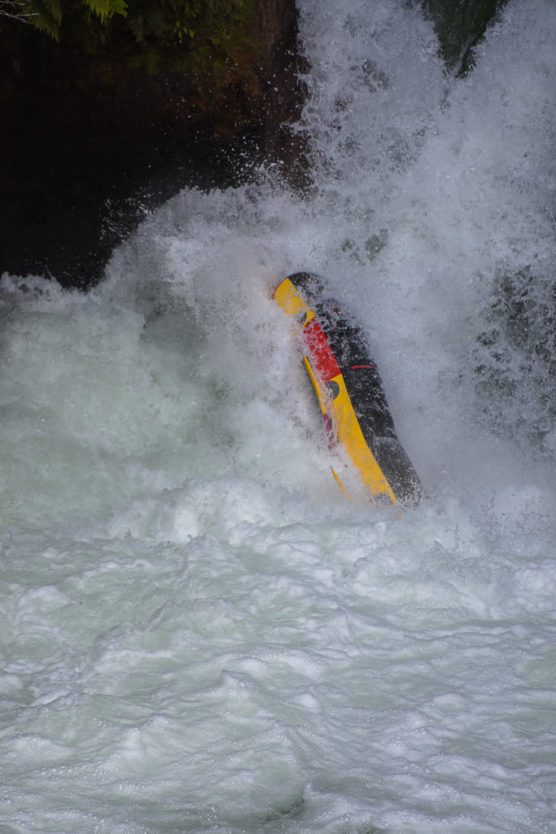 rafting over tutea falls on new zealand rafting trip with kaituna cascades