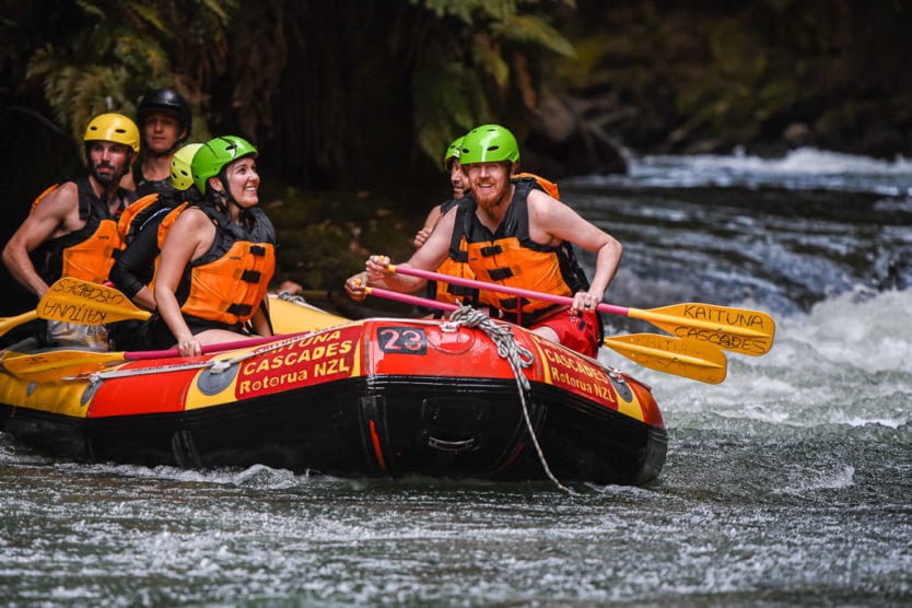 rotorua rafting with kaituna cascades