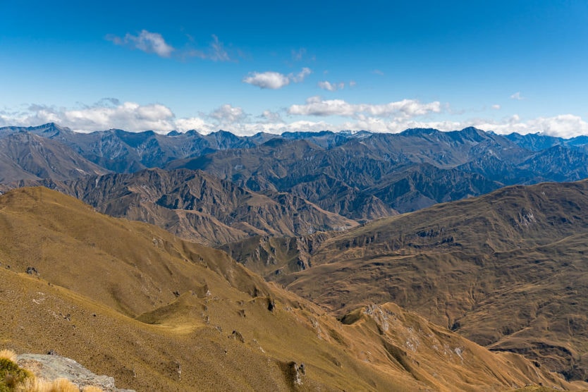 mountain views from atop coronet peak