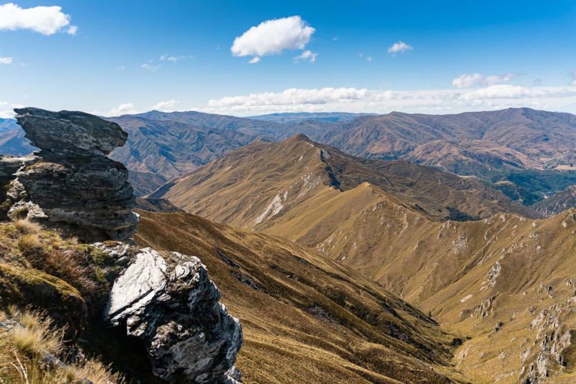 mountain views from atop coronet peak