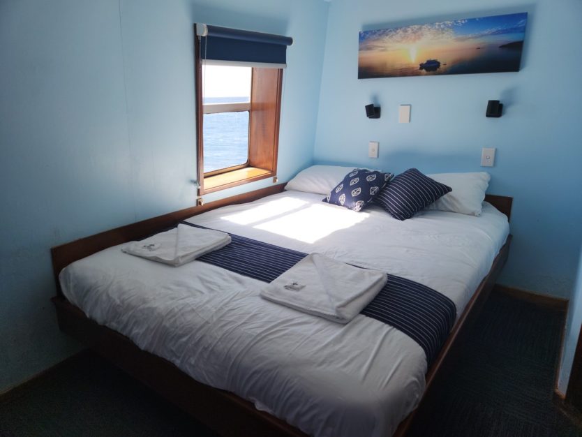 sleeping on the great barrier reef liveaboard room
