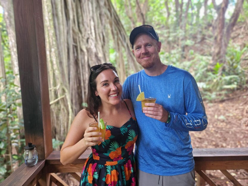 mai tai cocktail tasting on rum safari in kauai