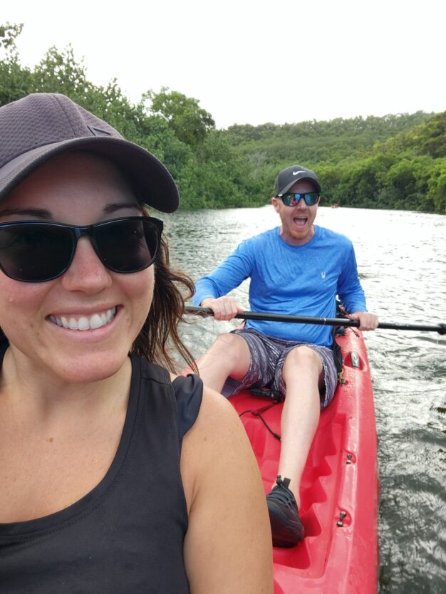 kayak on wailua river for secret falls hike