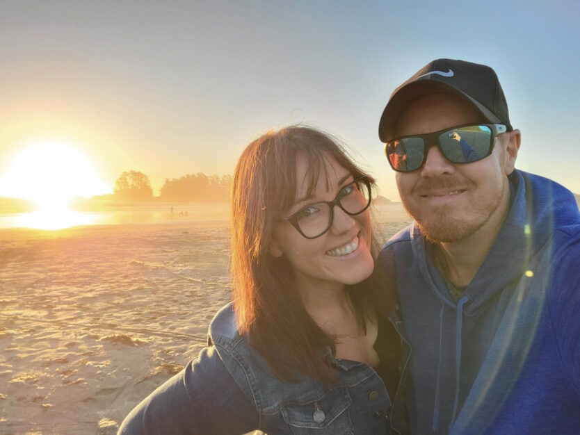 tofino beach sunset