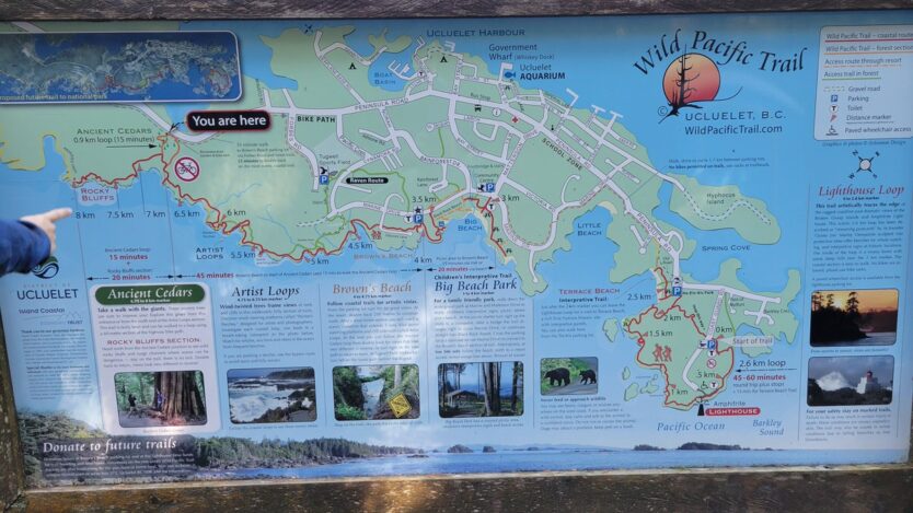 wild pacific trail ucluelet vancouver island map
